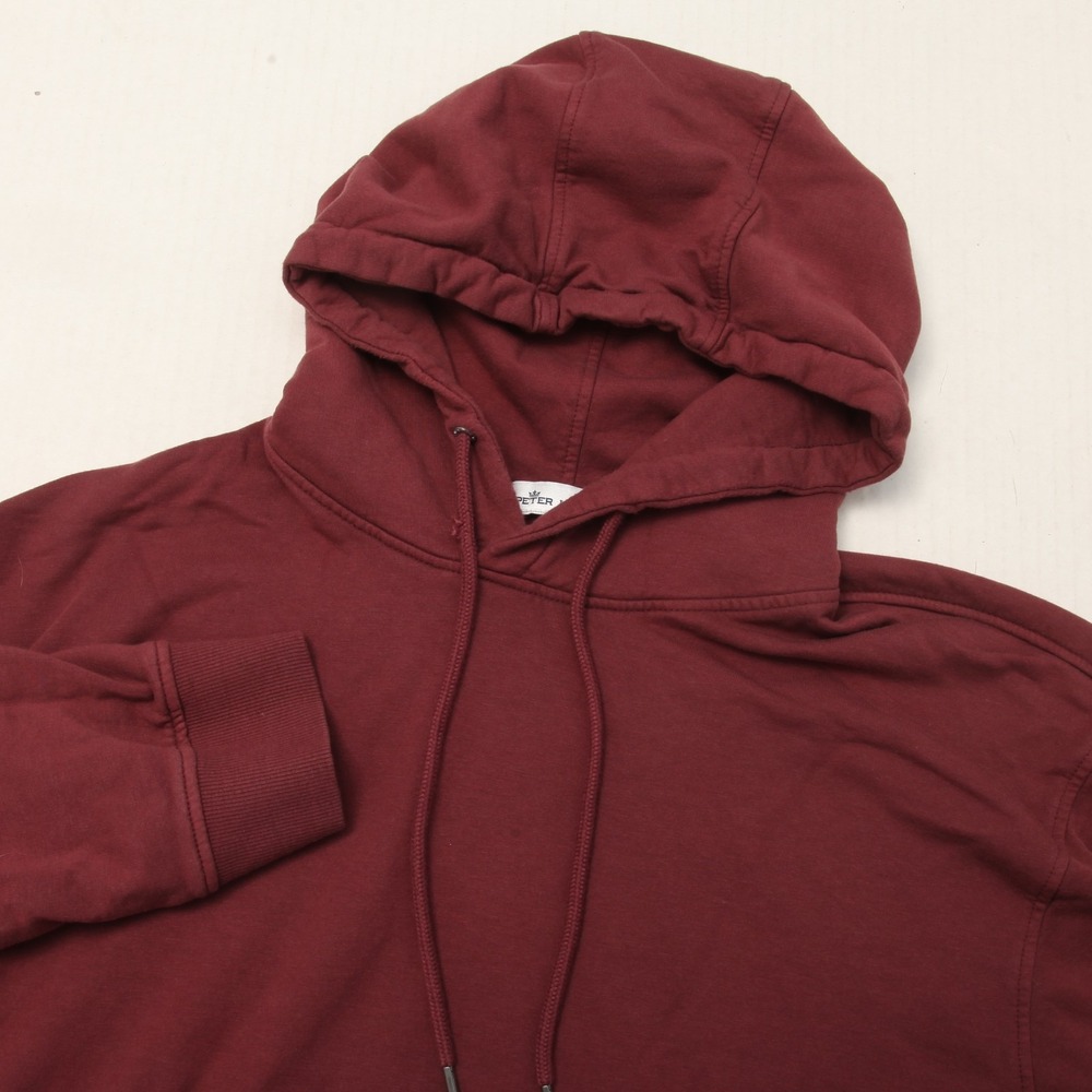 Peter Millar Crown Lava Wash Hoodie Men's Xl Burgundy Pullover Fiddlers Elbow